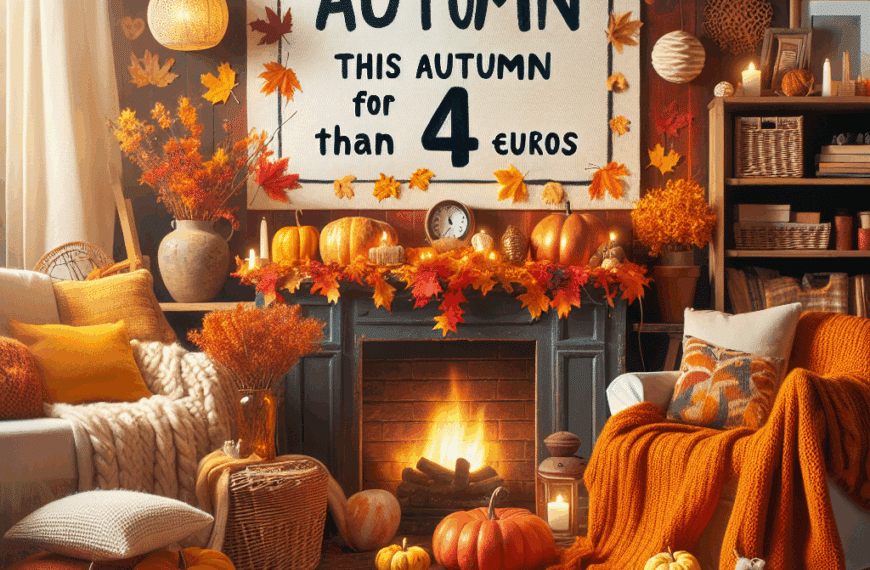 Transforma Tu Hogar Este Otoño Por Menos de 4 Euros