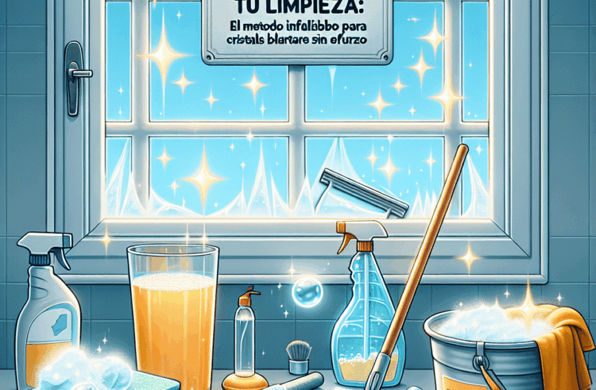 Transforma Tu Limpieza: El Método Infalible para Cristales Brillantes Sin Esfuerzo