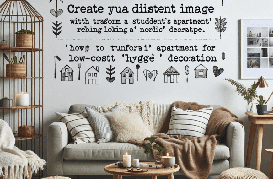 Convierte Tu Piso de Estudiante en un Acogedor Refugio Nórdico con Decoración Económica