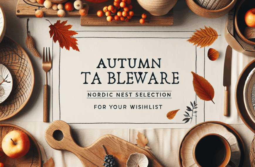 Menaje de Mesa Otoñal: Selección Nordic Nest para tu Wishlist