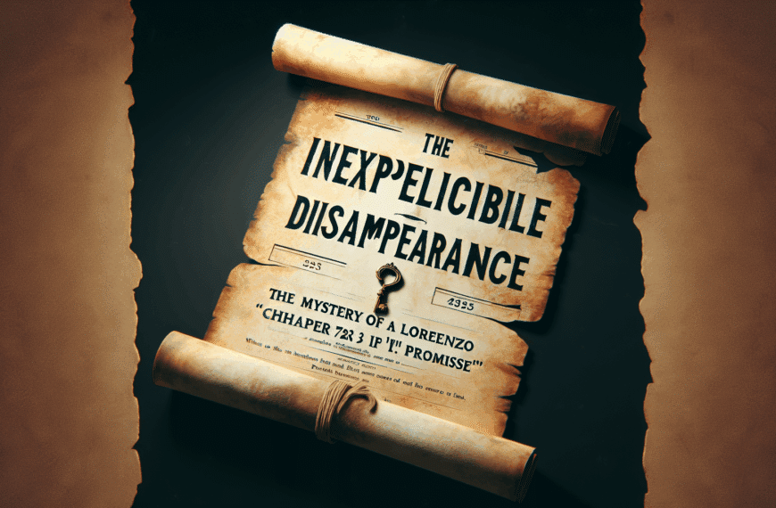 Desaparición Inexplicable: El Misterio de Lorenzo en el Capítulo 723 de ‘La Promesa’