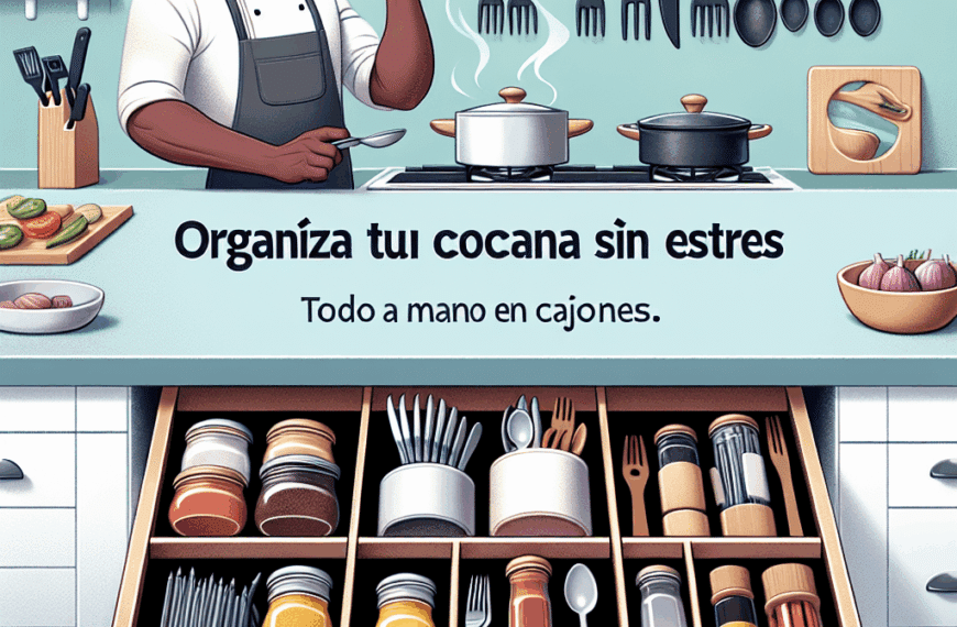 Organiza tu Cocina sin Estrés: Todo a Mano en Cajones