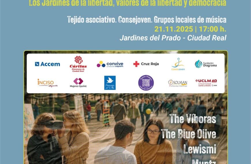 “Los Jardines de la libertad” reunirán a asociaciones y música en vivo este viernes en Ciudad Real