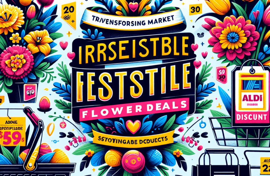 Aldi Transforma el Mercado con Ofertas Irresistibles en Flores de Pascua