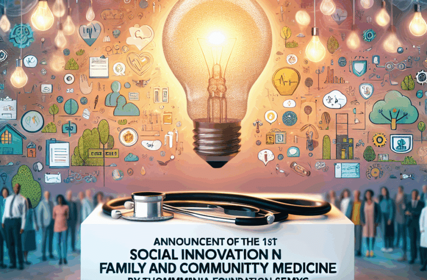Anuncio del I Premio a la Innovación Social en Medicina Familiar y Comunitaria por la Fundación Communia semFYC