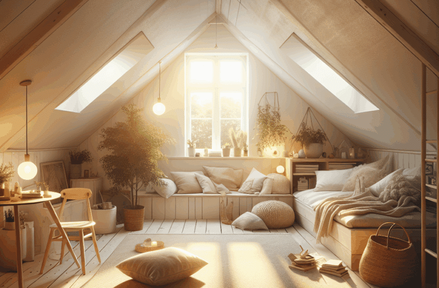 Ático Escandinavo: Luz Diurna y Calidez Nocturna Hygge