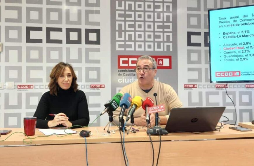 CCOO Anuncia Manifestación en Ciudad Real para Exigir Aumentos Salariales el 1 de Diciembre