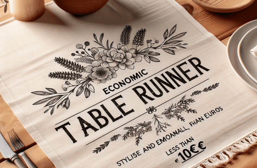 Camino de Mesa Asequible: Elegancia y Ahorro por Solo 10 Euros