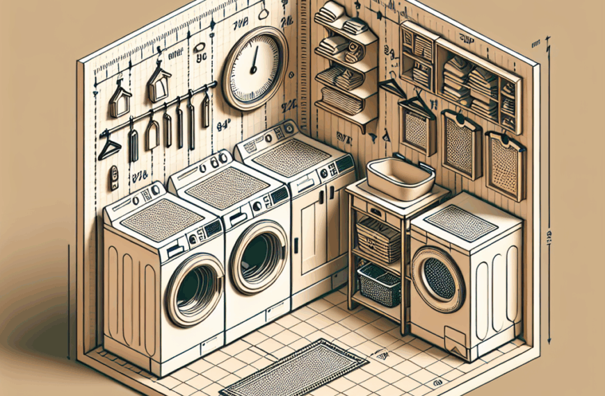 Optimiza Tu Pequeña Lavandería: Ideas Prácticas, Dimensiones y Diseños