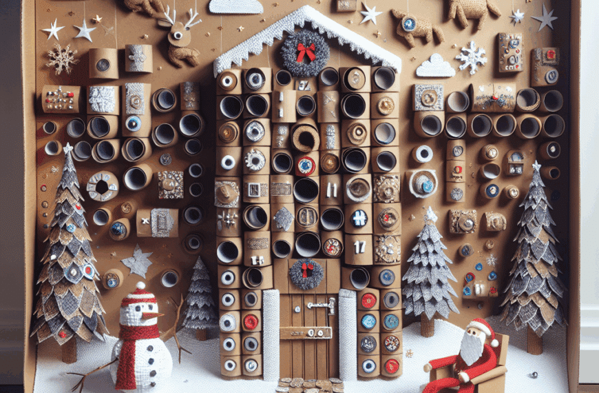 Crea un Asombroso Calendario de Adviento con Materiales Reciclados