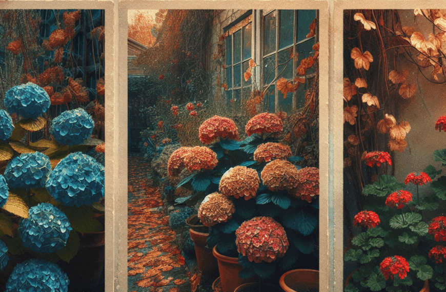 Cuidado de Otoño: No Podes Hortensias, Crisantemos y Geranios en Noviembre