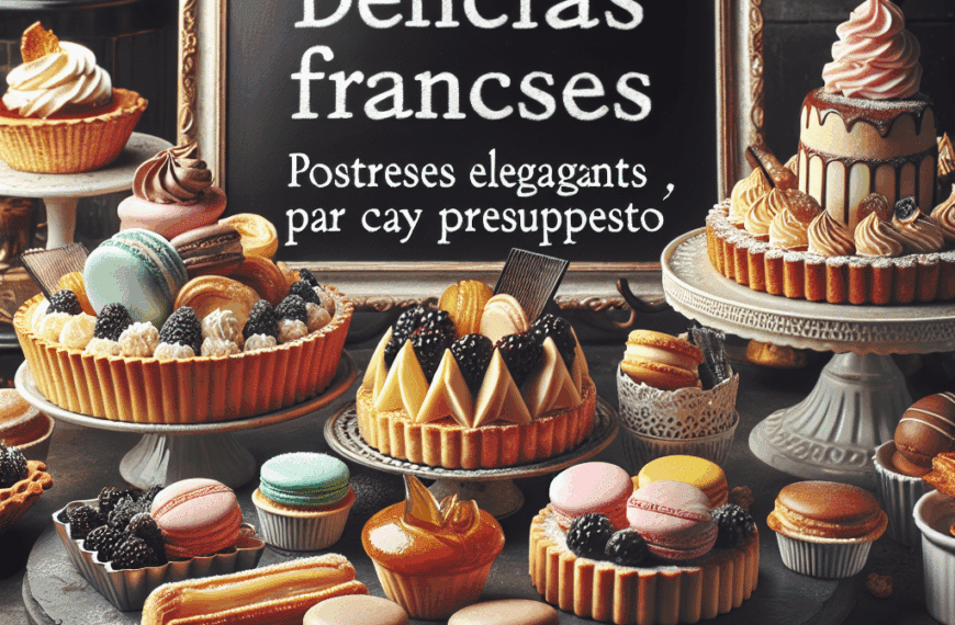Delicias Francesas: Postres Elegantes para Cada Presupuesto