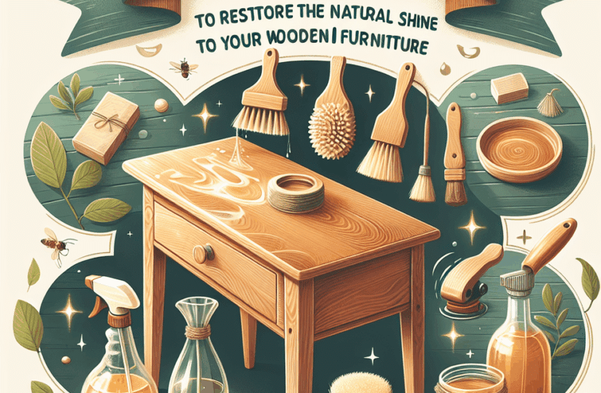Descubre 5 Trucos Ecológicos para Devolver el Brillo Natural a tus Muebles de Madera