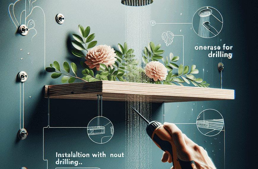 Descubre la Elegante Estantería de Ducha de Leroy Merlin: ¡Fácil Instalación sin Taladros!