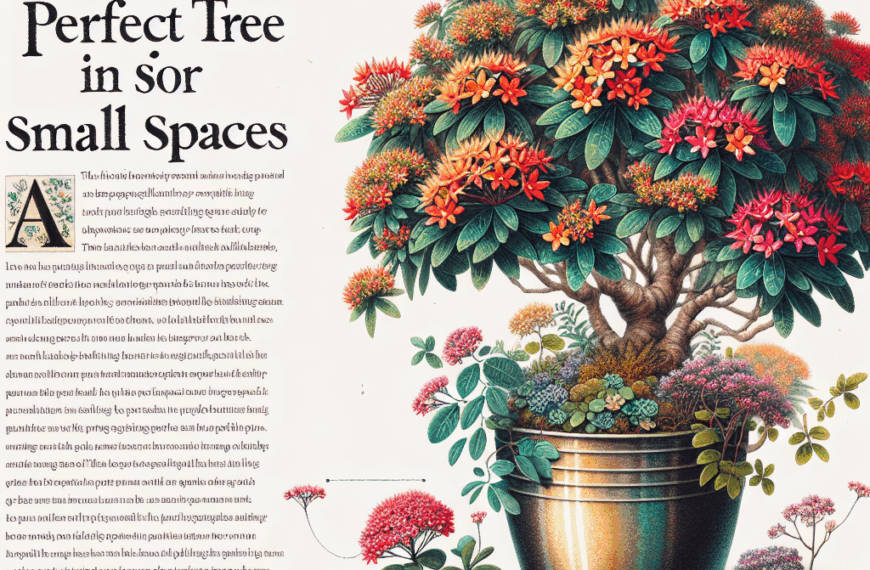 El Árbol Perfecto para Espacios Reducidos: Belleza Floral en Macetas