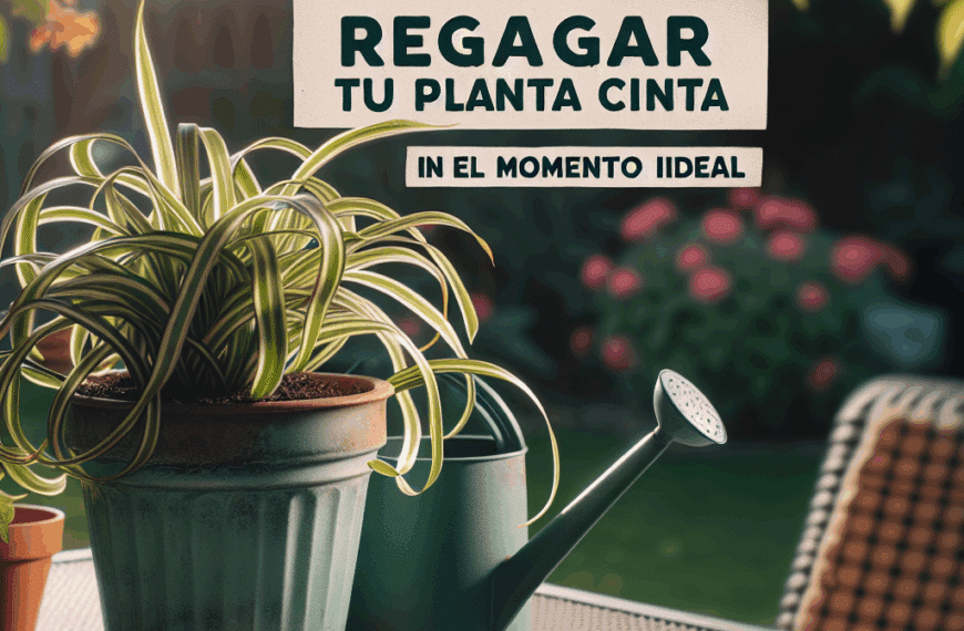 El Secreto para Regar tu Planta Cinta en el Momento Ideal