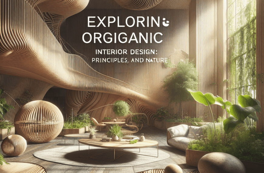 Explorando el Diseño Orgánico de Interiores: Principios, Materiales y Naturaleza
