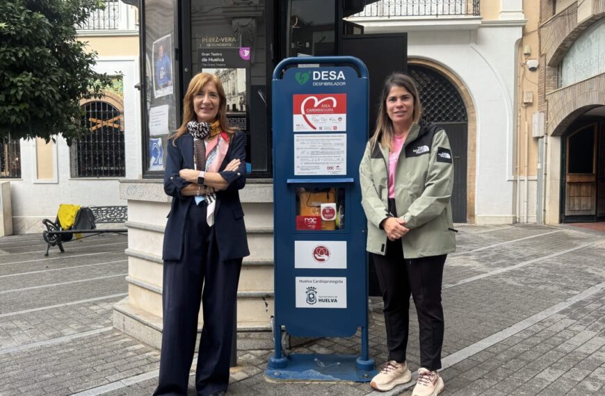 Huelva Se Integra a la Red Andaluza de Ciudades Cardioprotegidas con Desfibrilador 24/7
