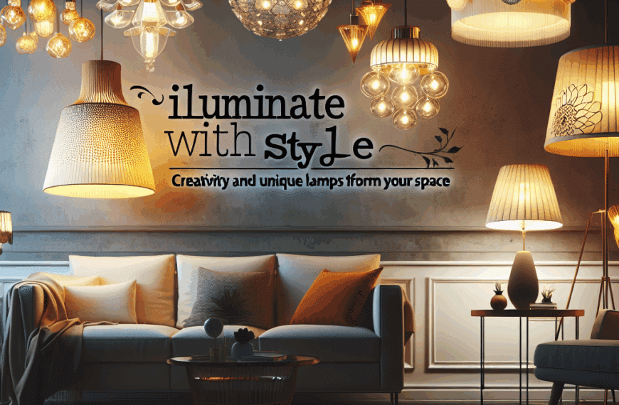 Ilumina con Estilo: Creatividad y Lámparas Únicas para Transformar Tu Espacio