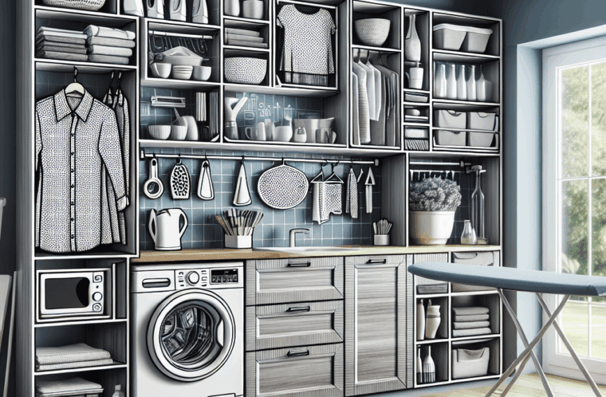 Fusión Innovadora: Lavado y Planchado Ocultos en tu Cocina