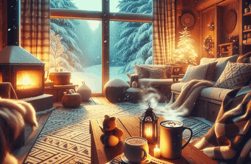 Crea un Invierno Acogedor en Casa con Luz Cálida