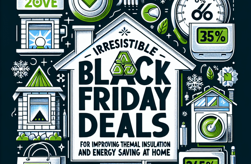 Ofertas Irresistibles del Black Friday para Mejorar el Aislamiento Térmico y Ahorro Energético en Casa