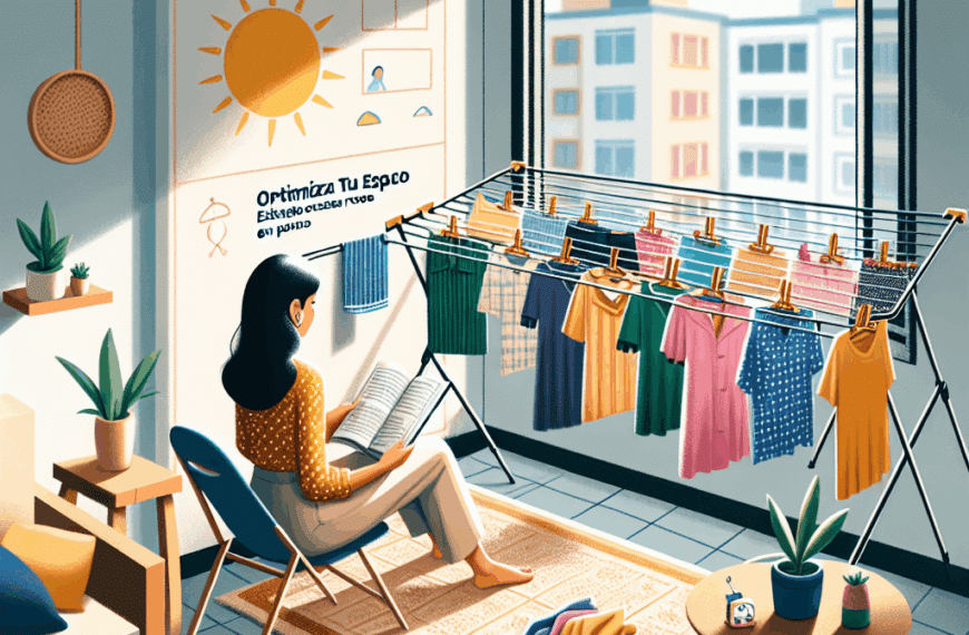 Optimiza Tu Espacio: Estrategias Efectivas para Secar Ropa en Pisos Pequeños