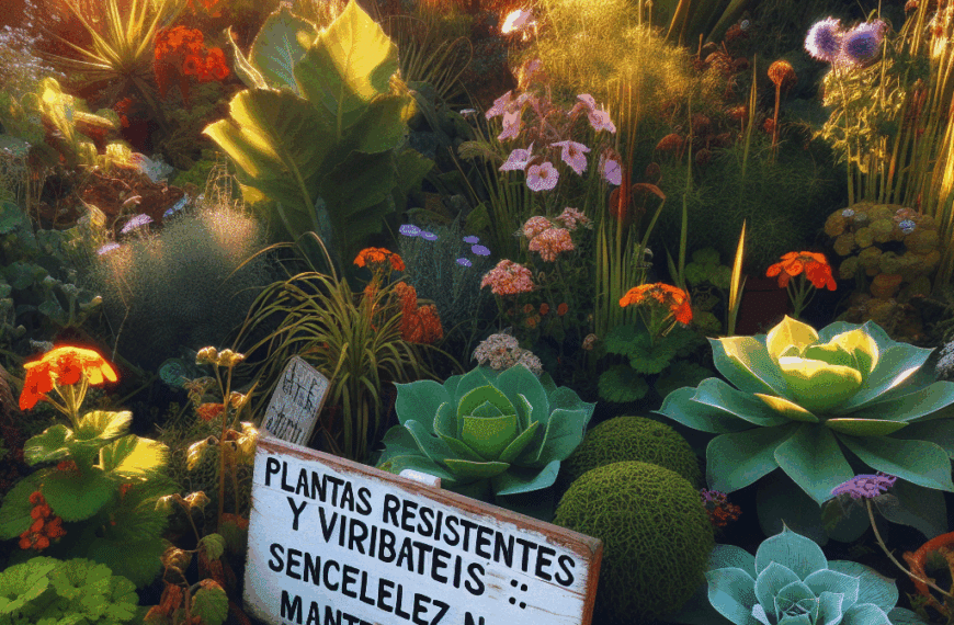 Plantas Resistentes y Vibrantes: Sencillez en su Mantenimiento