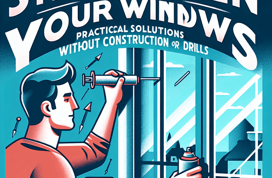 Refuerza Tus Ventanas: Soluciones Prácticas Sin Obras ni Taladros