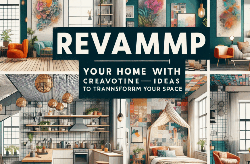 Renueva tu Hogar con Creatividad: Ideas Innovadoras para Transformar tu Espacio