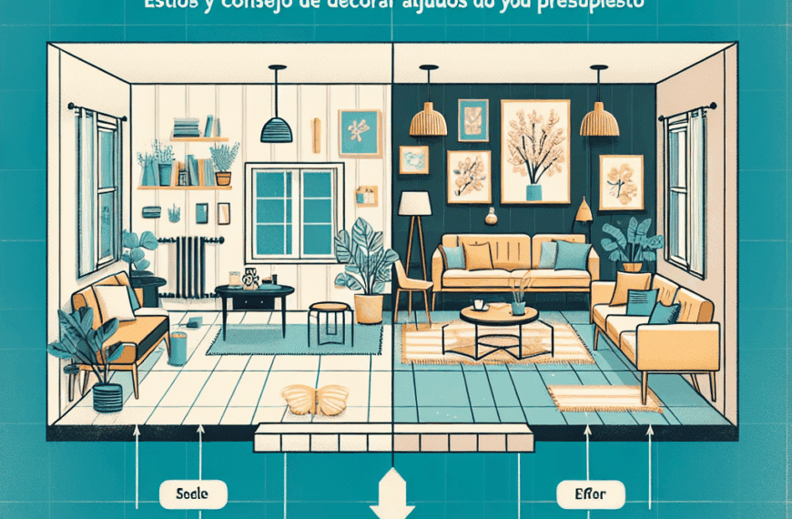 Transforma Tu Hogar: Estilos y Consejos de Decoración Ajustados a Tu Presupuesto