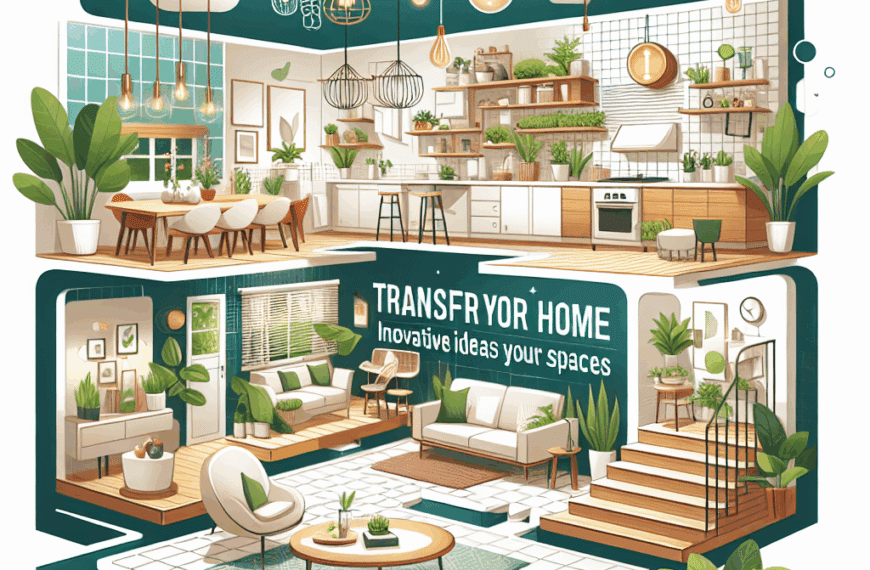 Transforma Tu Hogar: Ideas Innovadoras para Renovar Tus Espacios