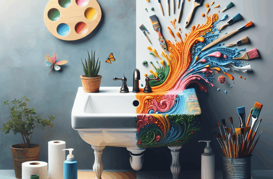 Transforma Tu Lavamanos: Pintura Creativa sin Necesidad de Renovaciones