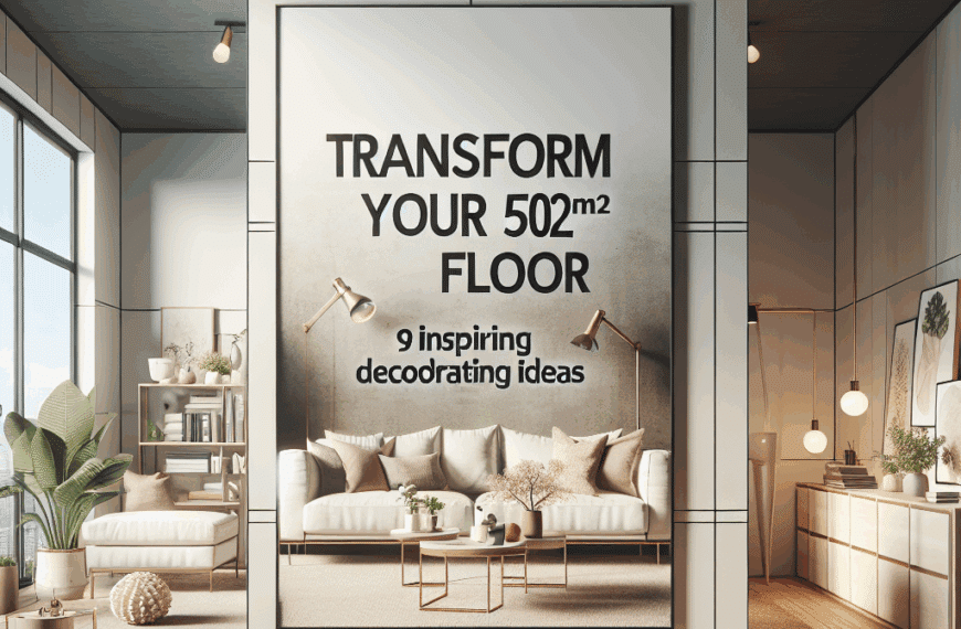 Transforma Tu Piso de 50 m²: 9 Ideas de Decoración Inspiradoras