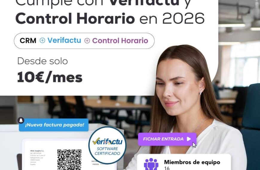 Wiwink Mejora su Plataforma para PYMES y Autónomos con Nuevas Funciones de Veri*factu y Control Horario