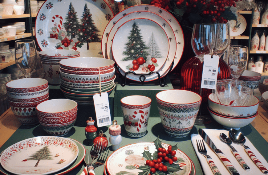 Aldi Lanza Vajilla Navideña Completa por Menos de 30 Euros