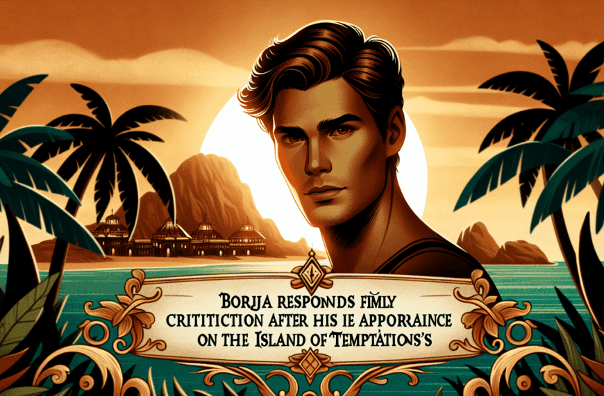 Borja responde con firmeza a las críticas tras su paso por ‘La isla de las tentaciones’