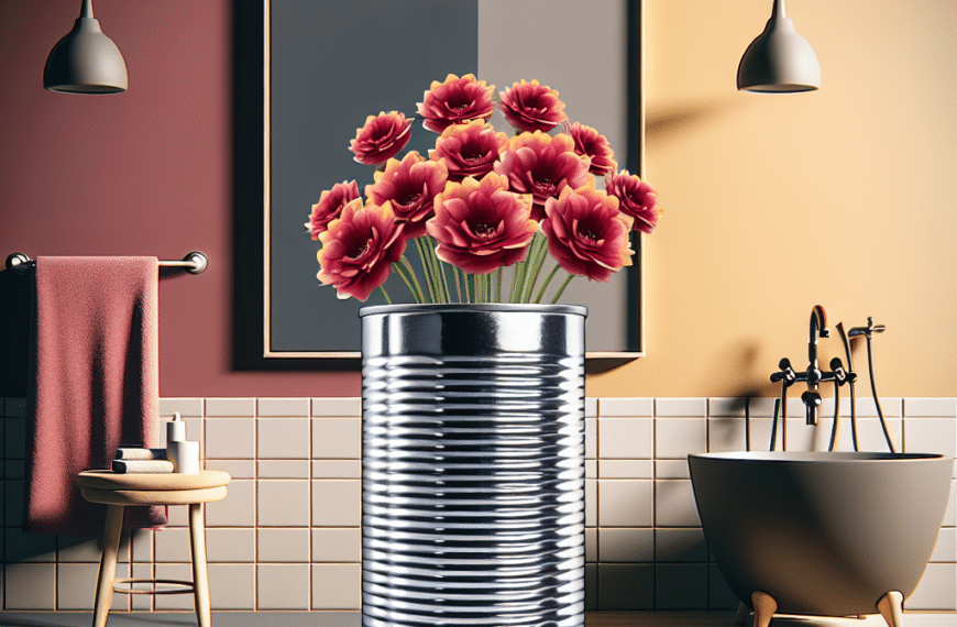 Transforma tu Baño: Convierte el Bote de Tomate de Mercadona en un Elegante Jarrón Florero