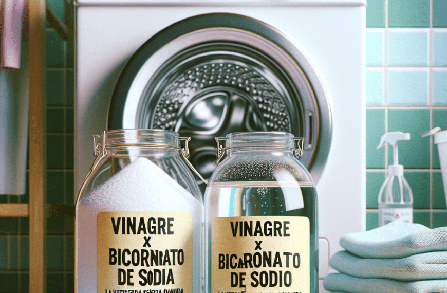 Vinagre y Bicarbonato de Sodio: La Verdadera Eficacia en la Limpieza de tu Lavadora