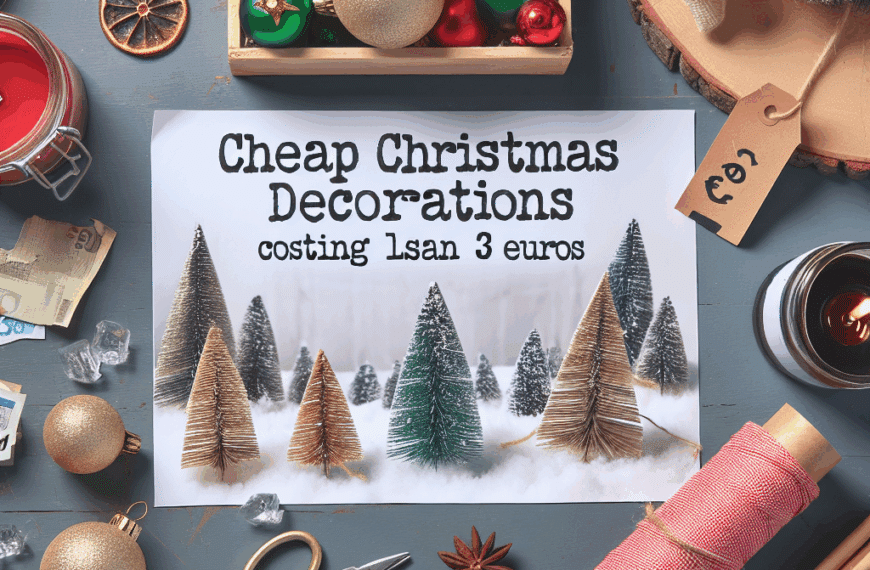 Decoración Navideña Creativa por Menos de 3 Euros