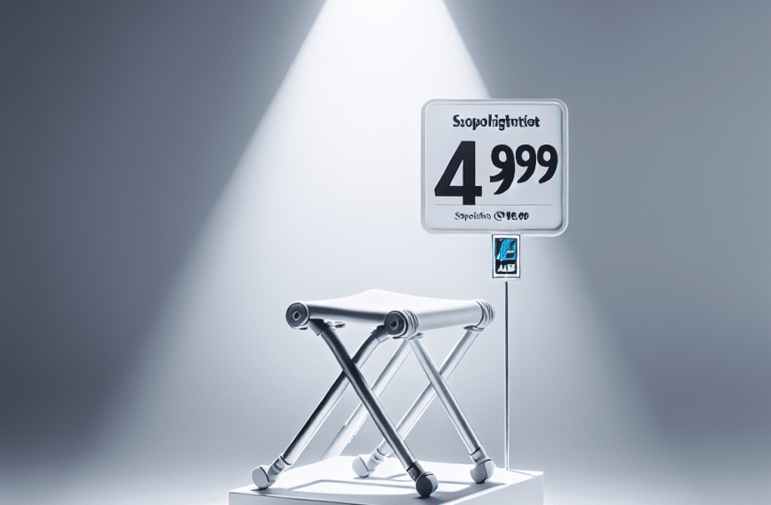Aldi Presenta su Innovador Taburete Plegable a Un Precio Inigualable de 4,99 Euros