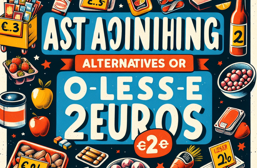 Alternativas Asombrosas por Menos de 2 Euros