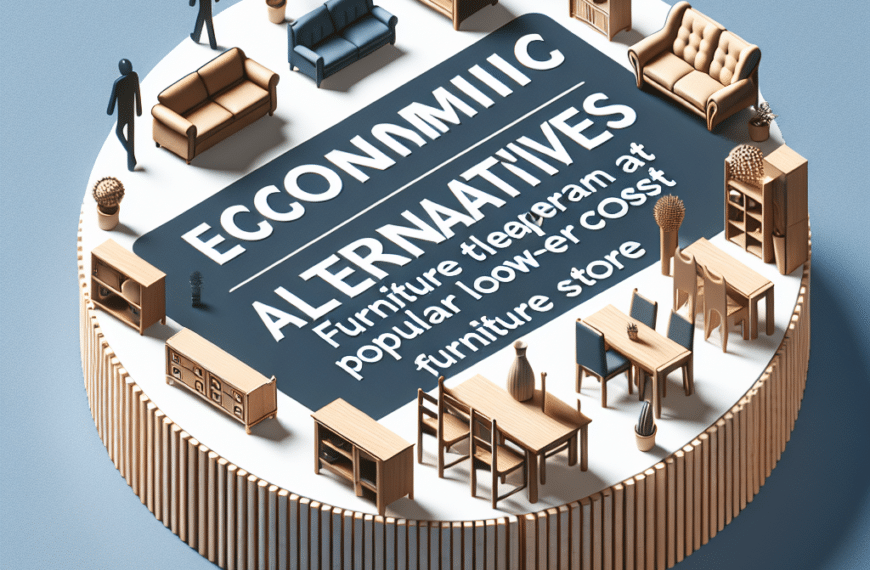 Descubre Opciones Económicas: Muebles Más Asequibles que Ikea