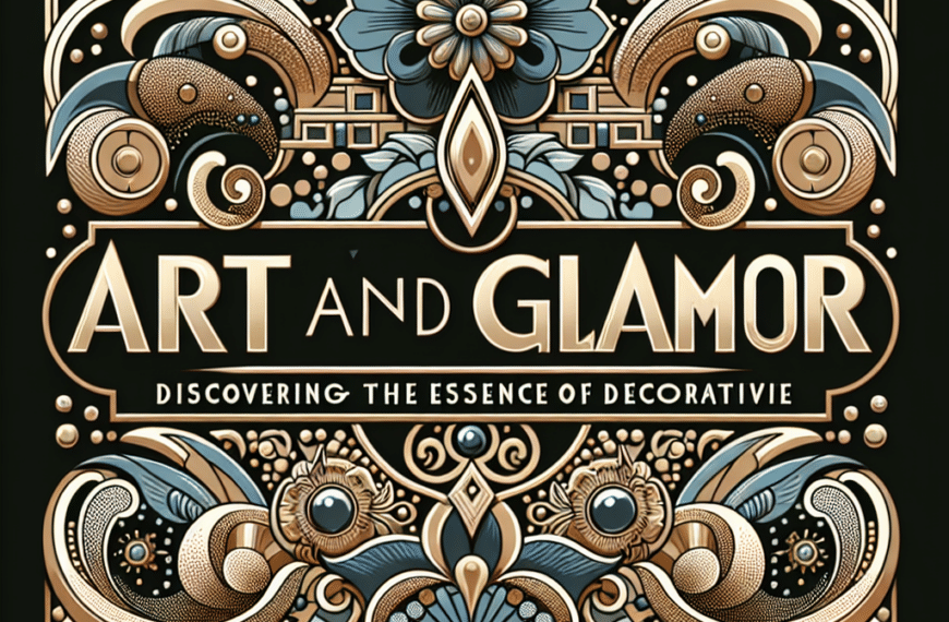 Arte y Glamour: Descubriendo la Esencia del Diseño Decorativo