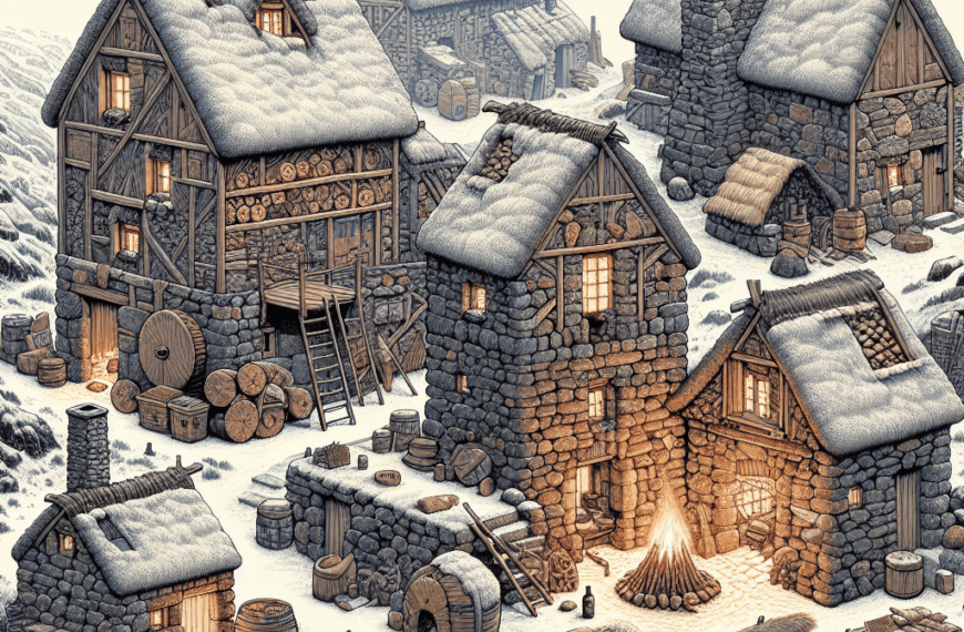 Casas Medievales: Ingeniosos Refugios de Invierno Sin Chimeneas ni Ventanas