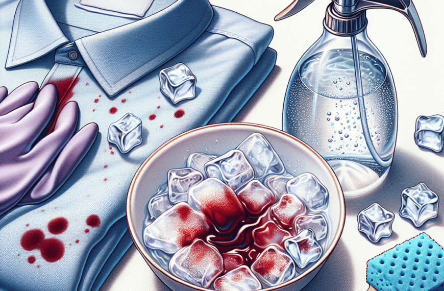 Cómo Quitar Manchas de Sangre Eficazmente con Hielo y Agua Fría