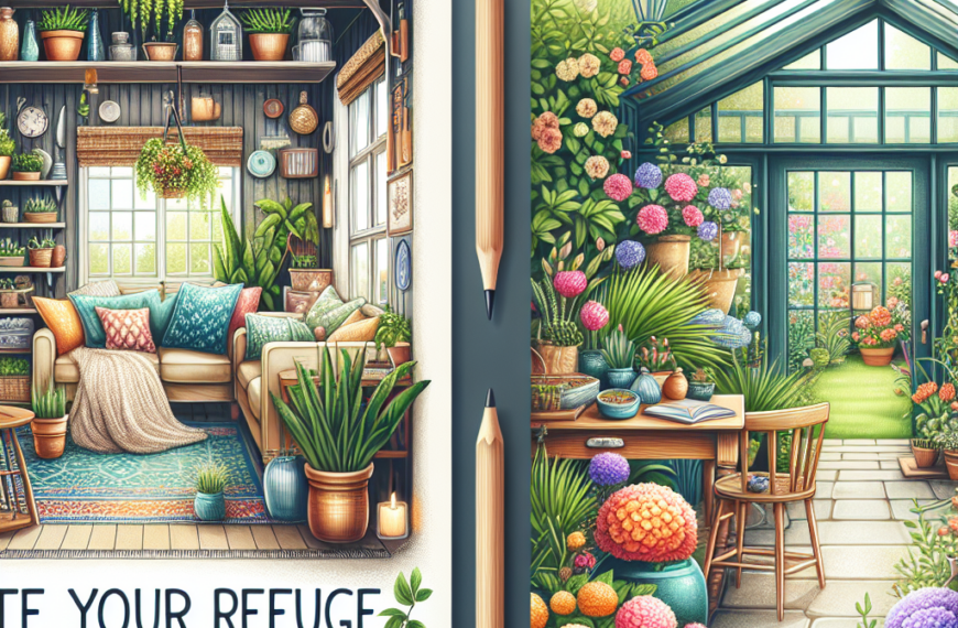 Crea Tu Refugio: Estrategias Creativas para Embellecer tu Hogar y Jardín