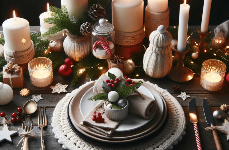 Decora Tu Mesa Navideña con Elegancia y Ahorro