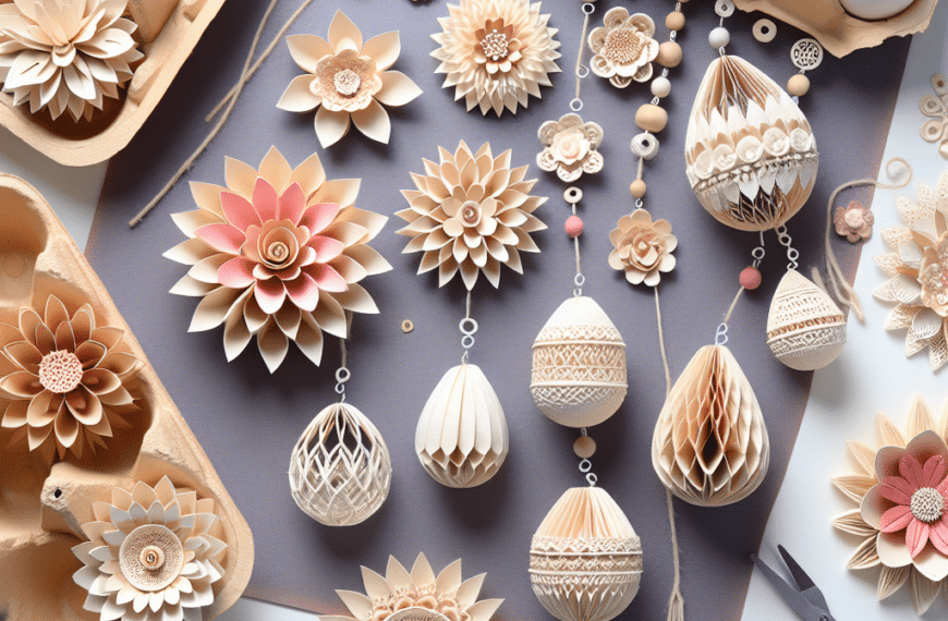 Arte Sostenible: Sorprendentes Creaciones con Cartones de Huevos