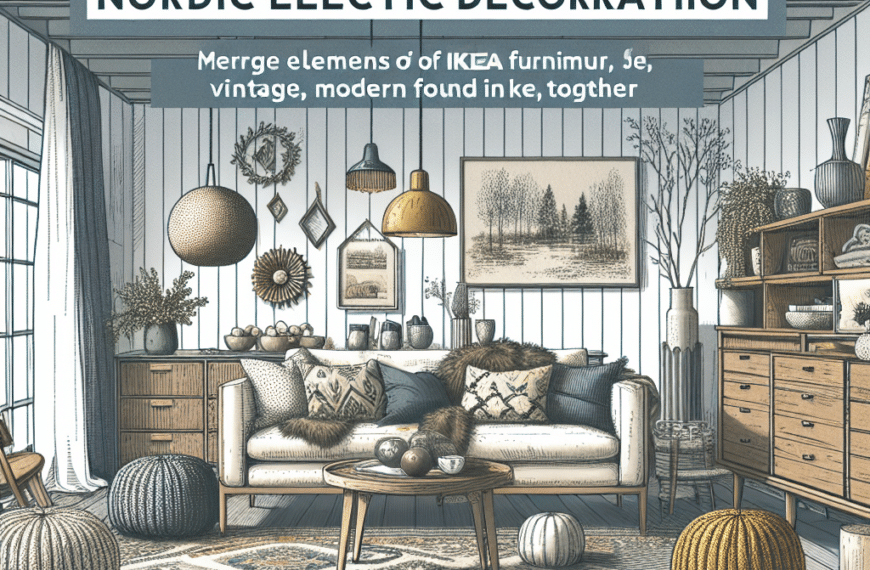 Decoración Nórdica Ecléctica: Combinando Estilo Vintage, Modernidad e Ikea